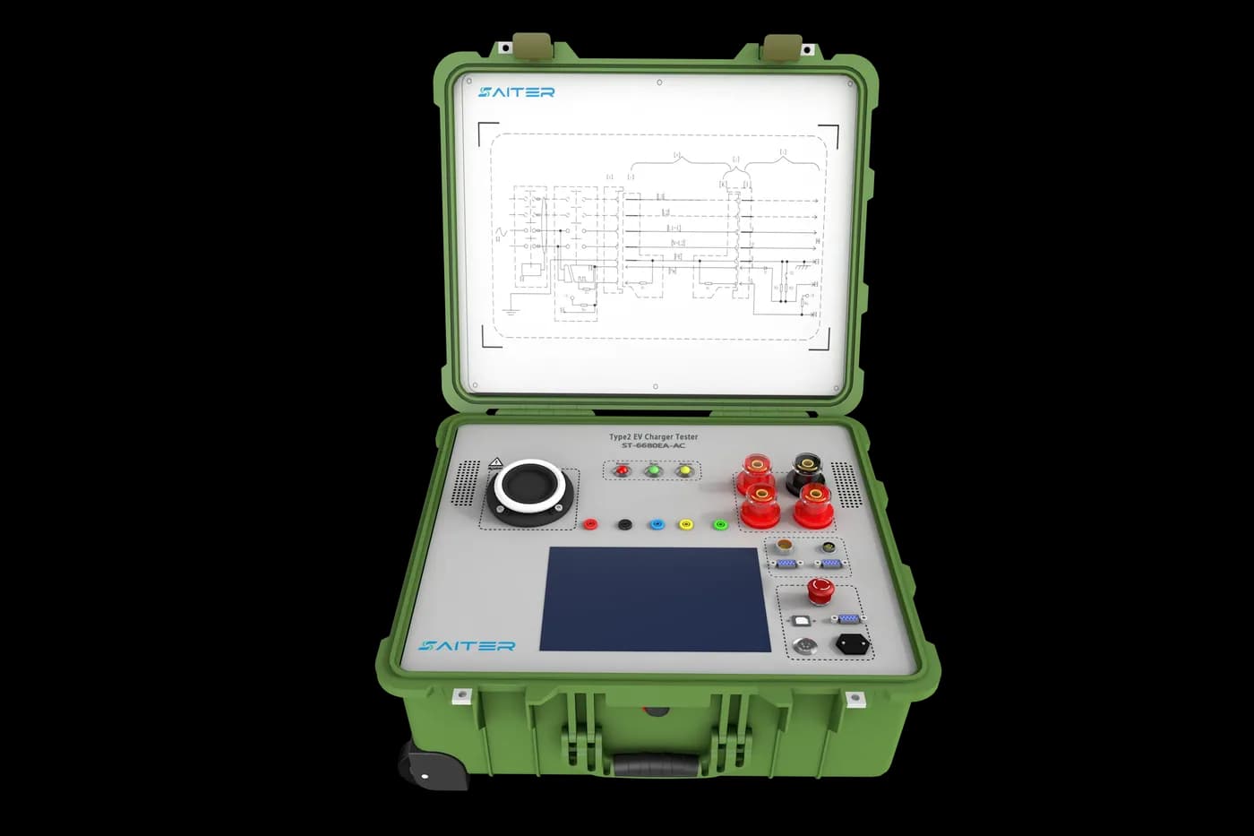 ST-6680EA-AC Type 2 AC EV Charger Tester for EV charger testing