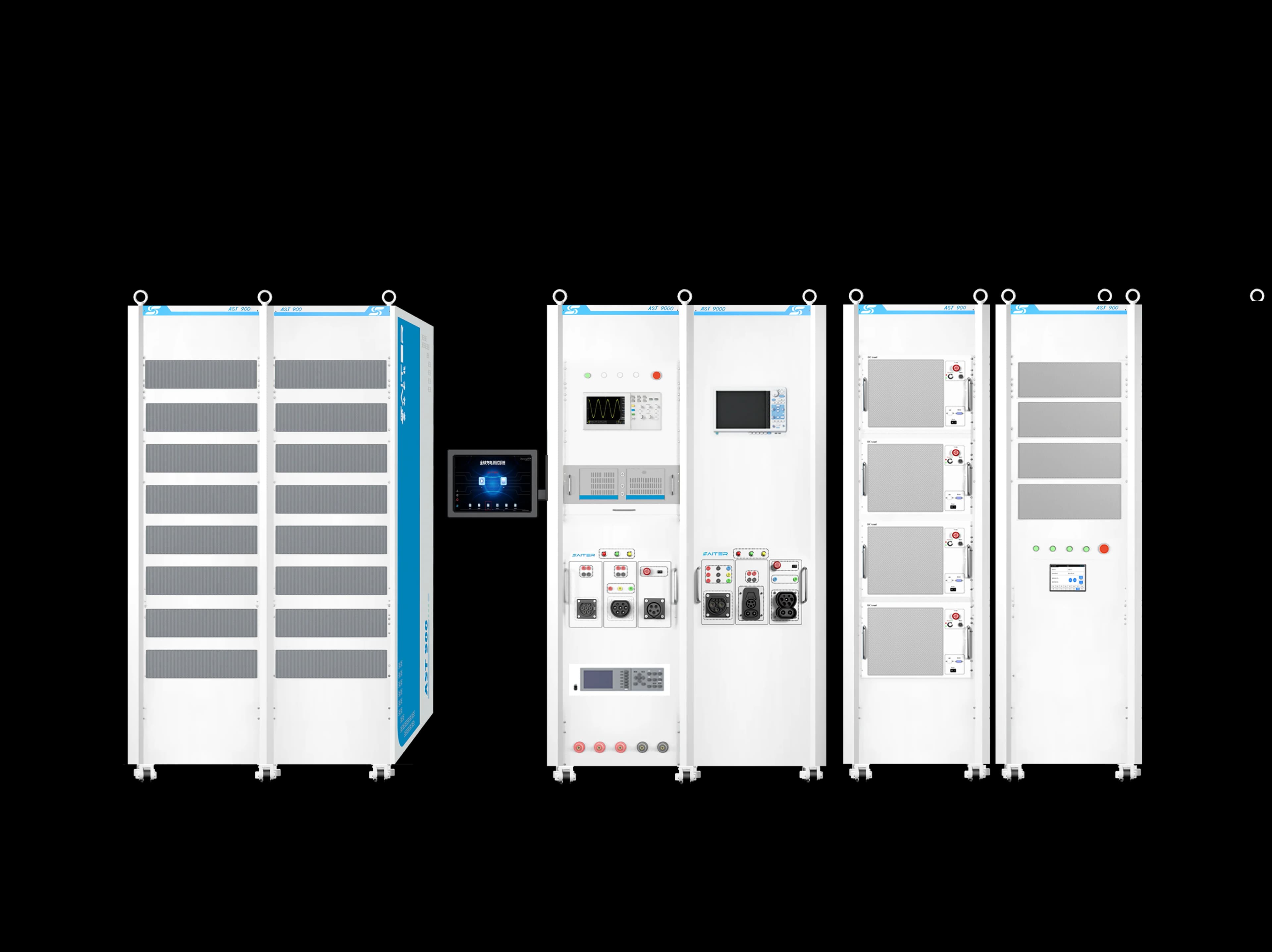 PV energy storage and EV charging integrated test architecture
